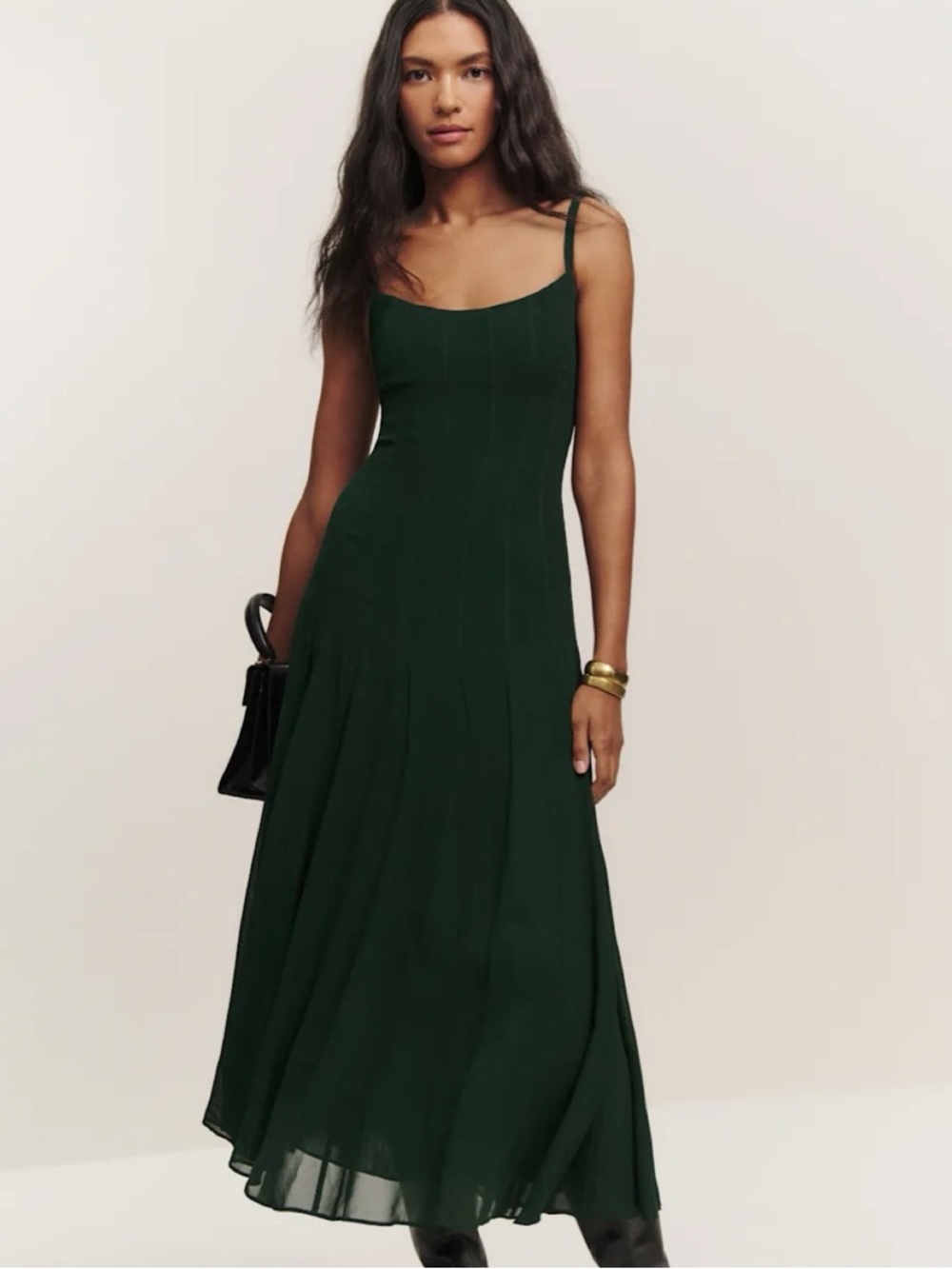 Reformation- Womens Katalina Dress in Forest